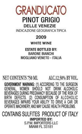 Pinot Grigio Delle Venezie