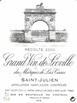 Grand Vin De Leoville Du Marquis De Las Cases