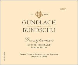 Dry Gewurztraminer Estate Vineyard