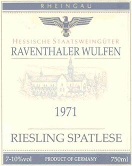 Raventhaler Wulfen Riesling Spatlese