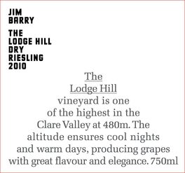 The Lodge Hill Dry Riesling