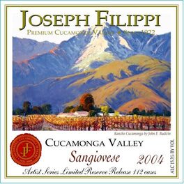 Premium Cucamo Sangiovese Artist Series Limited Reserve Release