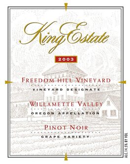 Freedom Hill Vineyard Vineyard Designate Willamette Valley Pinot Noir