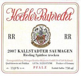 Kallstadter Saumagen Spatlese Trocken Rr