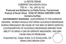 La Petite Ferme Cabernet Sauvignon