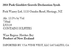 Gimblett Gravels Declaration