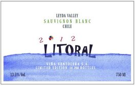 Litoral Leyda Valley Chile White Wine
