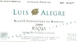 Barrel Fermentation Rioja White Wine