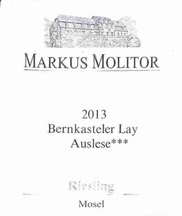 Bernkasteler Lay Auslese***