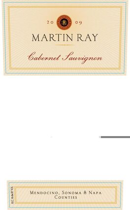 Cabernet Sauvignon Mendocino, Sonoma & Napa Counties