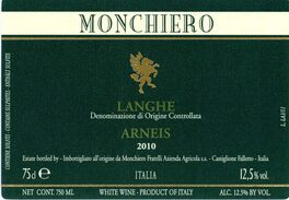 Arneis Monchiero Langhe