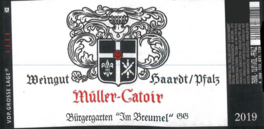 Müller - Catoir Bürgergarten Gg Riesling