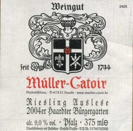 Riesling Auslese Er Haardter Bürgergarten