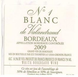 No 1 Blanc De Valandraud