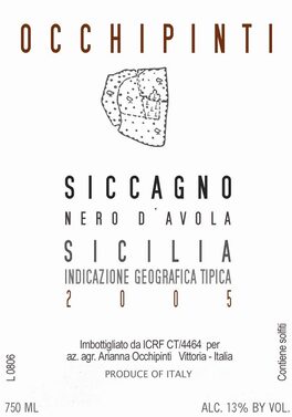 Siccagno Nero D'avola